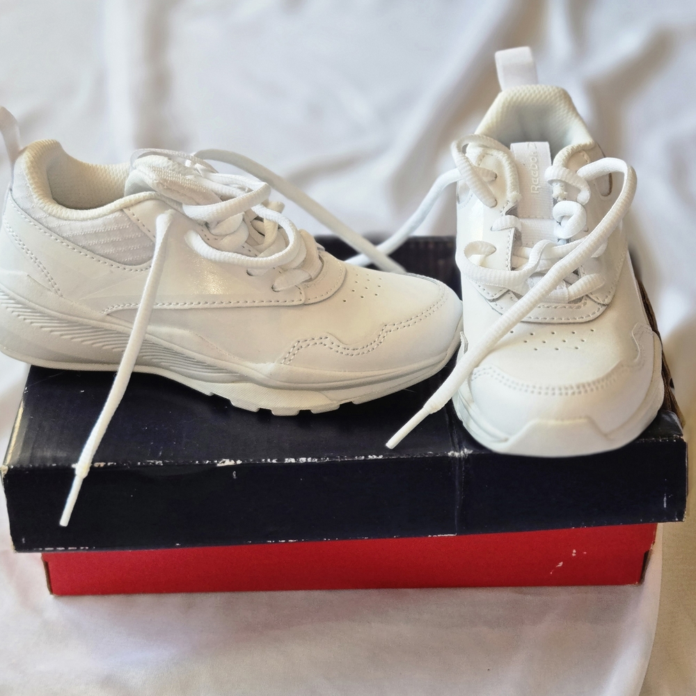 Reebok XT Sprinter 2.0 Solid White Running Shoes For Kids Boys Size 11